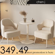 White Cream Sofa Chair Leisure Table And Chair Balcony Chair Single Person Balcony Table
