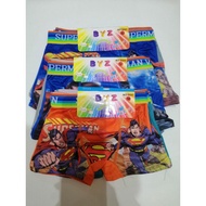 BOY GIRL 3 PCS Pack Kids Boy Cartoon Brief Boxer /SPIDERMAN, ULTRAMAN / SELUAR DALAM BOXER BUDAK LEL