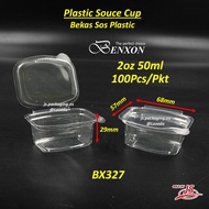 Disposable Plastic Sauce Cup / Round Food Container with Lid / Bekas Sos Plastik 1oz /1.5oz /2oz / S