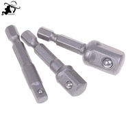 LISHU 1soet adapter drill bits set hex shank 1/4" 3/8" 1/2" 3pcs impact driver tools th