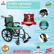 Wheelchair Lightweight for Travel Kerusi Roda Wheelchair Travel Foldable Wheelchair 轮椅