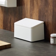 日本ideaco 長方纖形桌邊按壓式垃圾桶-1.8L-4色可選