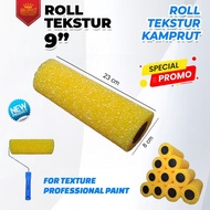 REFILL Cat Tekstur Motif Kamprot Roll 9 Inch Termurah Texture Roller