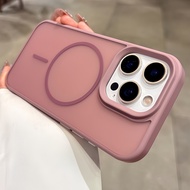 New casing matte anti-fingerprint magnetic phone case for iPhone 16 15 14 13 Pro Max hard case Icebe