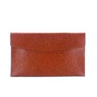 A4 A6 Fashion Briefcase Data Contract Bill File Bag Leather File Folder Data Package Document Bag Do