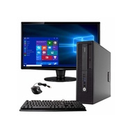 Desktop Komputer / Desktop Gaming Pc / Office Desktop /Computer CPU / Full Set Hp 800 G2/G1 / 16GB RAM / 240GB SSD / 22'