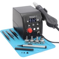 Stesen Kerja Semula Udara Panas Weld Lux, Berkuasa Tinggi dengan 3 Memori, Mod Tidur, Kecekapan Alir