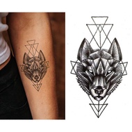 Sticker Tattoo Temporary - Tato Temporer - Tato Kepala Serigala