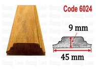 Code 6024 Wood Moulding Wainscoting Decoration Bingkai Kayu Frame Wall Skirting