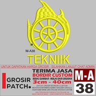 M-A38 L0G0 ROTARI ENGINEERING LOGO EMBROIDERY PATCH - WHOLESALE REVIEW PATCH FOR/TESTIMONI