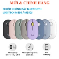 Chuột không dây Logitech Pebble M350 Silent- Kết nối Bluetooth/ USB 2.4GHz thiết kế mỏng giảm ồn phù