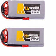 6.6V 2500mAh 8C LI-FE Battery for RC Receiver 18SZ 14SG 10J T8J T6J 7PX 4PX 4PV 4PLS 4PK 3PV T4PM 2 