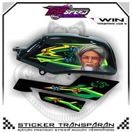 WIN Striping Variations of TRANSPARENT WIN Stickers CODE F.19 PREMIUM MATERIAL