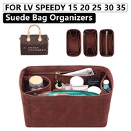 SC9 Suede Insert Bag Organiser for LV Speedy16 25 30 35 Boston Pillow Bag Organizers Soft Lining Bag
