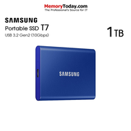 SAMSUNG T7 Portable SSD USB 3.2 Gen 2 (10Gbps) Type-C ความจุ 1TB / 2TB / 4TB