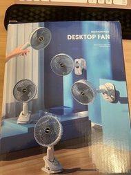 Desktop Fan 充電款風扇 可立可掛可夾