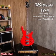 Matrixss เบสไฟฟ้า เบส Electric Bass รุ่น IB-4 RD