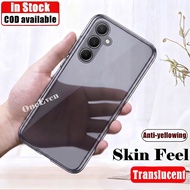 For Samsung Galaxy A25 6.5 inch SM-A256E A256B A256U A256U1 Silky Smooth Soft Smoky Black Translucen