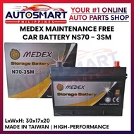 LY Medex Car Battery 3Sm N70 (Maintenance Free) Taiwan 12V 70Ah