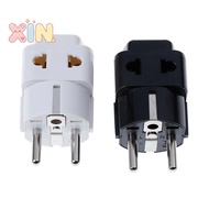 [lighthivenn] 1 to 2 Splitter Germany France 5mm plug to universal UK/US/EU/AU 2/ 3 pin soet