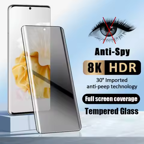 3D Curved Privacy Screen Protector For Huawei P60 Art P50 P40 P30 Mate 50 40 30 Pro Anti-Spy Tempere