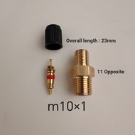 M8/M10 Copper Nozzle Valve Nozzle Outer Wire 8v1 Inner Wire 5v1 Fine Thread Tire Equipment Inflatabl