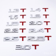 Car 3D Metal Sticker 1.8T TSI Displacement 2.0T Modified V6 Letter 4WD Logo ED3C