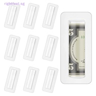 rightfeel.sg 25/50pcs Money Card Holder With Sticker Plastic Dome Lip Balm Waterproof Clear Cash Pouch DIY Gift for Graduation Christmas New