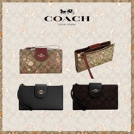 Coach long snap wallet, bifold wallet.