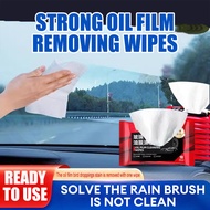 Car Glass Oil Film Removal Wipes, Automotive Oil Film Cleaning Wipes for Windshield, Window Wipes Ca