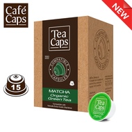 Cafecaps - แคปซูล Nescafe Dolce Gusto Matcha Organic (1 กล่อง X15 แคปซูล) - ชาเขียวมัทฉะออร์แกนิค100% เกรดพรีเมี่ยมไม่มีน้ำตาลครีมเทียม