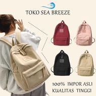 Ready Tas Ransel Wanita Korean Backpack Polos Baby Bag Baru Tas Ransel Eiger Anak Sekolah Sma Remaja
