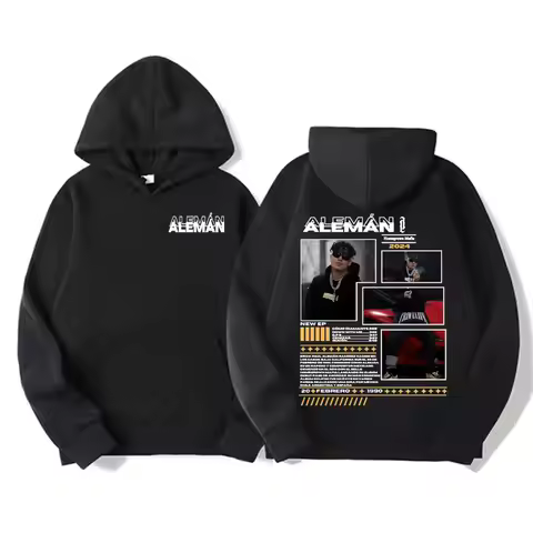 Rapper Aleman Homegrown Mafia Tour Album Merch Sweatshirt Men Women's Clothing Fashion Hip Hop Punk 