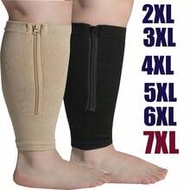 1 Pair Unisex Compression Socks Leg Sleeves With Zipper, Plus Size, Fitness Leg Warmers, Open Toe, F