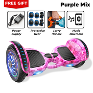HOVERBOARD POWERBOARD 10 Inch LED Light Self Balancing Balance Wheel Scooter 【BLUETOOTH SPEAKER】1 YE