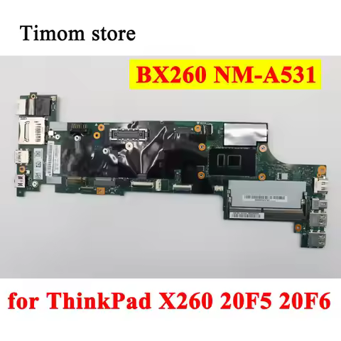 i7-6600U 6500U i5-6300U 6200U i3-6100U UMA for Lenovo ThinkPad X260 20F5 20F6 Original Laptop Mother