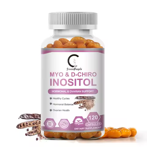 Myo Inositol & D-Chiro Inositol Supplements,Support Fat Metabolism,Healthy Ovarian & Liver Function 