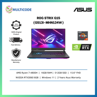 Asus Gaming Laptop ROG Strix G15 G513I-MHN134W 15.6'' FHD 144Hz ( Ryzen 7 4800H, 16GB, 512GB SSD, RTX3060 6GB, W11 )