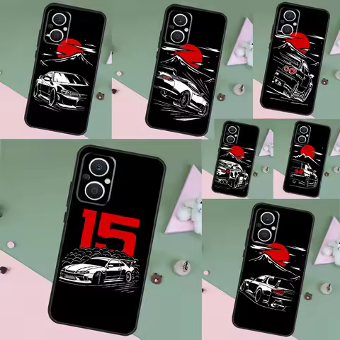 Japan JDM Sports Cars Male Men Case For OPPO Reno 15F 14F 11 12 13 F 14 10 15 Pro 7 8 Lite OPPO Find