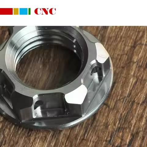 M18 M20 M22 M24x1.5mm Titanium Flange Nuts For Moto Car A450 CRF2012R Rear Axle Nut For Yamaha Honda
