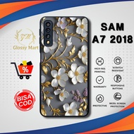 Samsung A7 2018 Softcase Glossy Cute Flower Casing Samsung A7 2018 Hardcase Glossy Samsung Case Mart