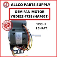OEM TOPAIRE AIR COND FAN MOTOR YGDE2E4728/HAF601 (AC MODEL:TCFE10) (1/30HP) | ALLCO PARTS SUPPLY