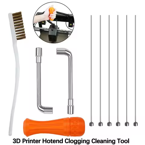 Hotend No Clogging Cleaner Tool Kit For E3D MK8 Volcano Nozzle Cleaning Needle For Creality K1/K1C/K