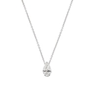 Platinum and 1.50ct Pear Shape Diamond Pendant Necklace