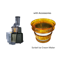 【Giselle 3-in-1 Big Mouth Cold Press Slow Juicer】Fruit & Vegetable Extractor / Soy Milk / Cendol Mak