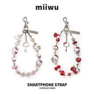 Hot Sale Featured Cute HelloKitty Cat Mobile Phone Charm Metal Mobile Phone Chain Pendant Heavy Indu