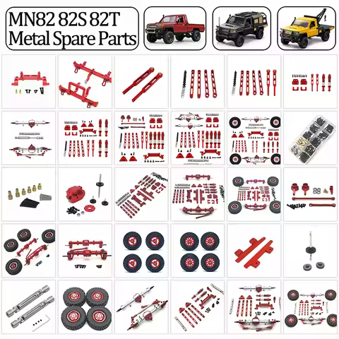MN82 MN82S MN82PRO MN82T 1/12 RC Car Spare Parts Metal Upgrade Drive Shaft Shock Absorber Gear Box T