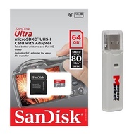 SanDisk Ultra 64GB UHS-I CL10 48mb/s MicroSDXC Memory Card for Samsung Galaxy A8 A7 Tab A E 9.7 8...