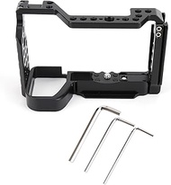 Aluminum Alloy Camera Video Protective Cage for Sony A6600, Bronze, Lightweight - Durable Design, Co