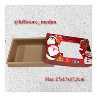 Christmas Xmas Kraft Box/Box 27x17x17.5cm